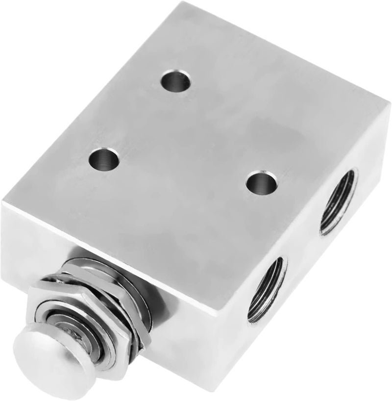 Mumusuki Tac2-41P 2 Position 3 Way Air Control Valve, Metal Body, 2.16 Inch Threaded Inlet, 1/4 Inch BSPT Outlet - Image 2