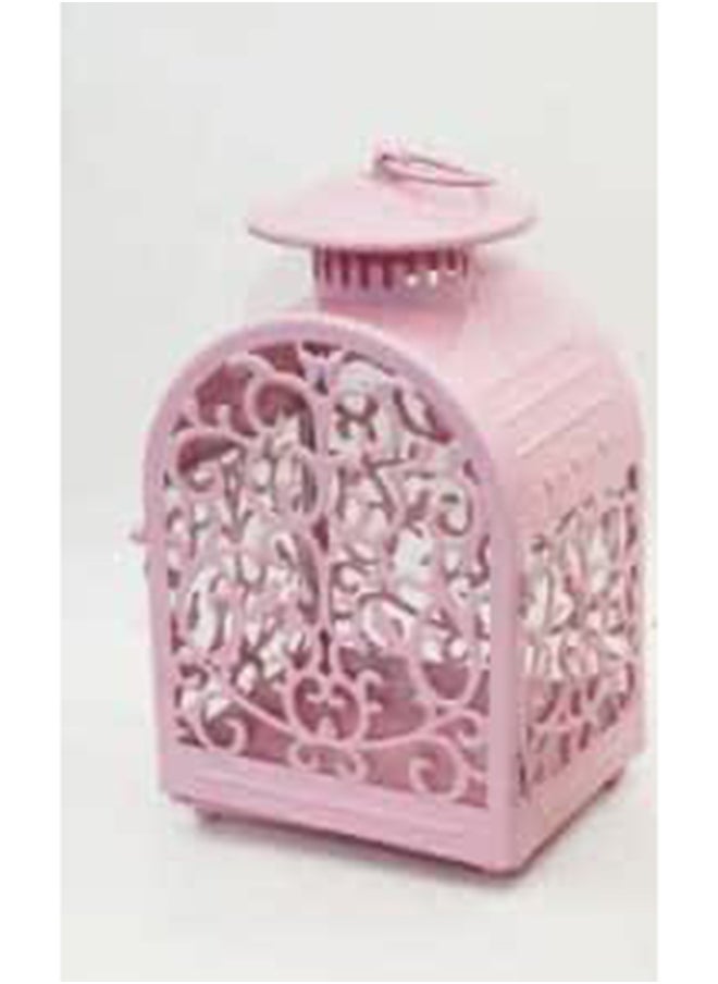 Generic - Ramadan Lantern Turkish Style Metal With Inner Candle Holder - Rose - Image 1