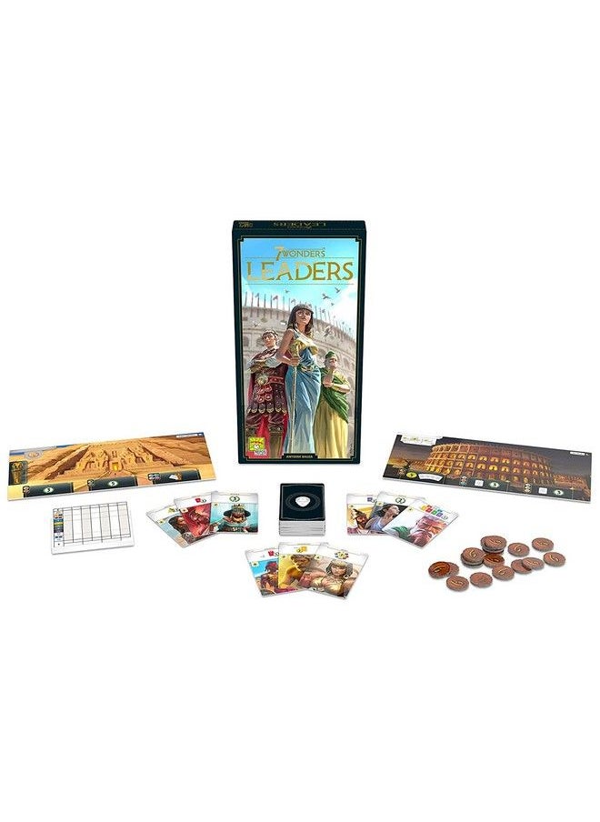 Repos Production - 7 Wonders Leaders Board Game Expansion (New Edition) ; Family Board Game ; Civilization Board Game For Adults; Strategy Board Game For Game Night ; 3 7 Players ; Ages 10+ ; Made By Repos Production - Image 1