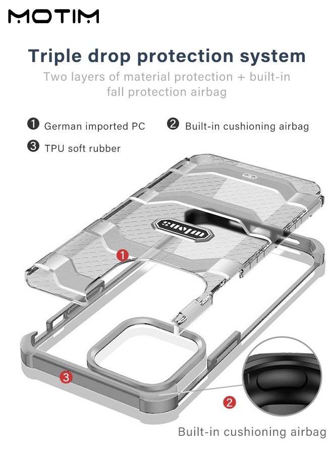 Motim iPhone 14 Pro/14 Pro Max Magnetic Case, Compatible with MagSafe, Shockproof Protection Cover, Airbag TPU Bumper Anti-Scratch Cover, Drop Protection Phone Case  - Image 4