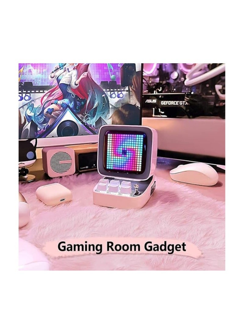 Divoom Ditoo Pro Bluetooth Mini Speaker - Pink - Image 5
