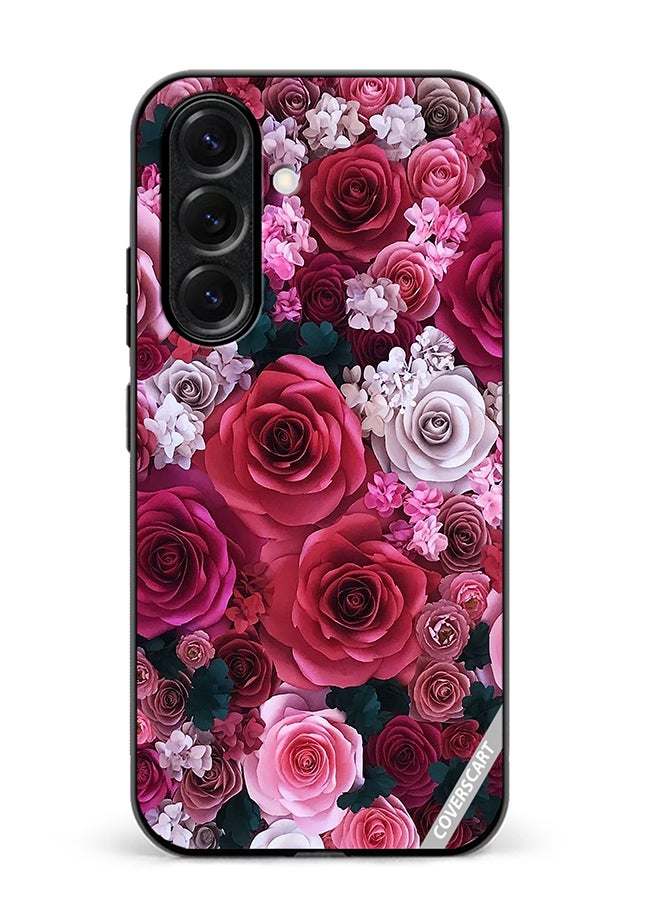 VR CREATIVE Protective Case Cover For Samsung Galaxy A56 Rose Flower Design Multicolour