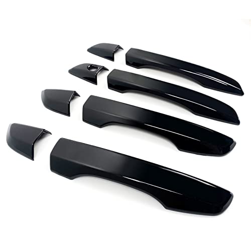 BENXUTO Door Handle Covers Trim Compatible With 10th Gen Honda Civic Sedan Hatchback Coupe Type R 2016 2017 2018 2019 2020 2021 Exterior Door Handles without smart Entry keyhole Glossy black Car Decoration - Image 1