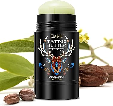 ONELUX Tattoo Aftercare Butter Balm Enhances Colors Old New Tattoo Moisturizer Healing Brightener for Color Enhance Natural Organic Tattoo Cream Natural Without Irritation 26oz - Image 1