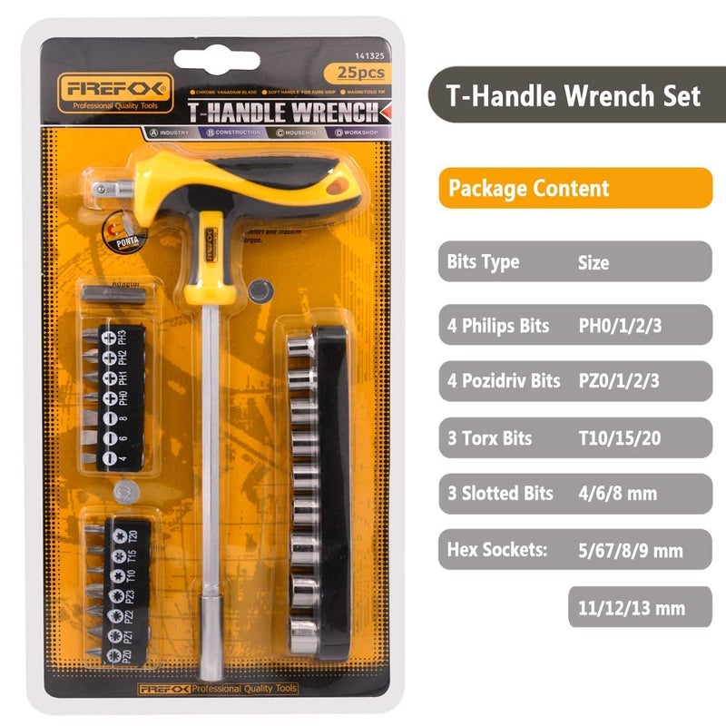 KP2 25 In 1 Multi Bits Hex Socket Wrench Screwdriver Set Deep Nuts Driver Full set - Image 5