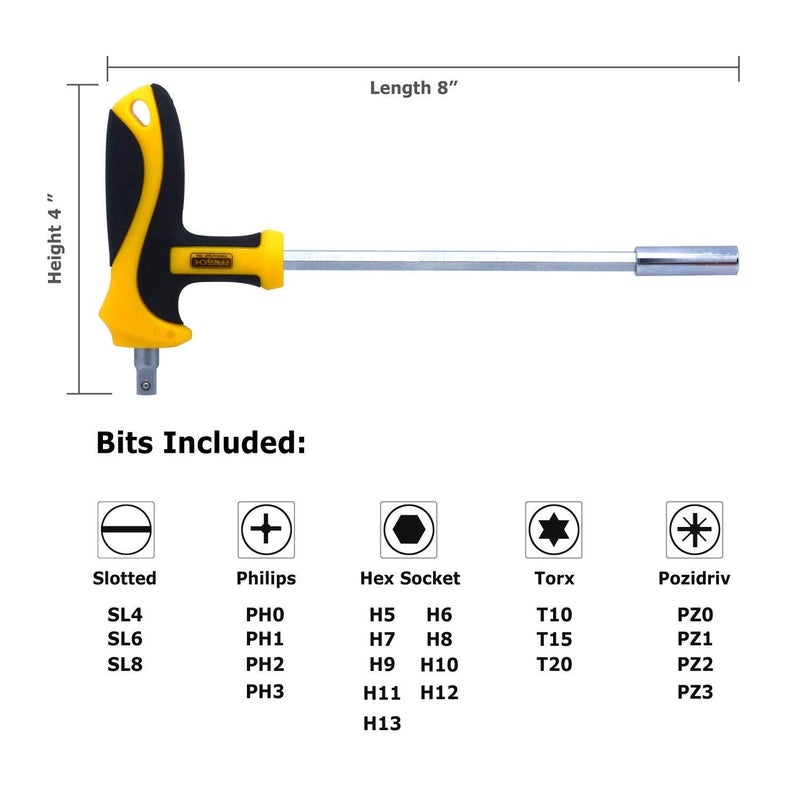 KP2 25 In 1 Multi Bits Hex Socket Wrench Screwdriver Set Deep Nuts Driver Full set - Image 4
