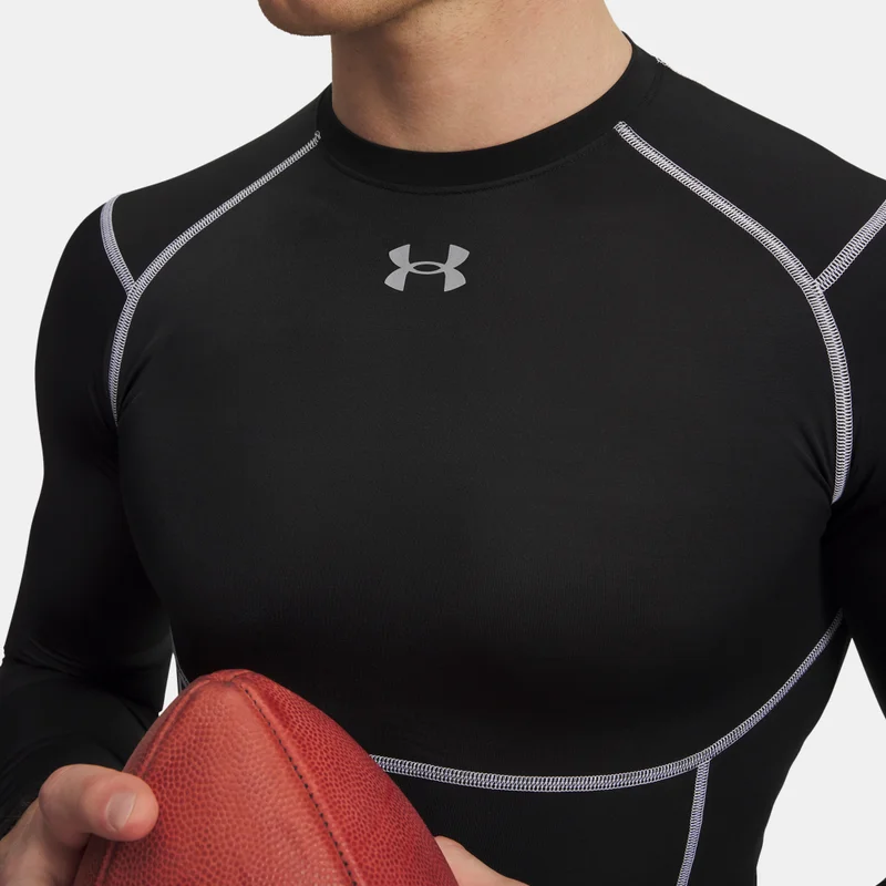 Under Armour Black Men's HeatGear Elite Long-Sleeve Training T-Shirt for Men | Best Price UAE
