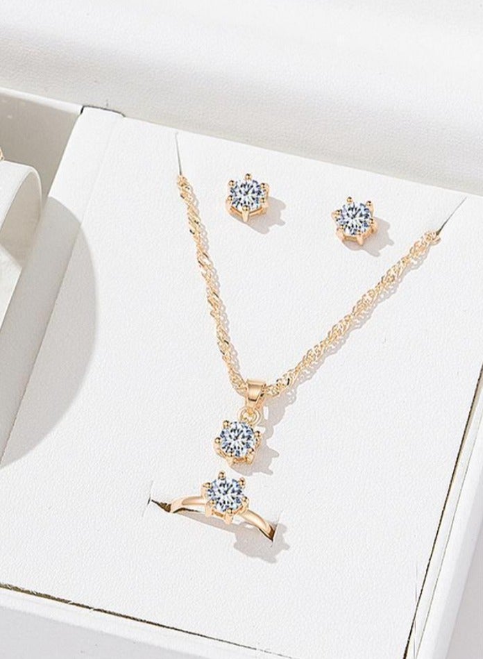 5pcs Rhinestone Watch Set Shiny Quartz Crystal Wrist Watch Luxury Diamond Shining Bling Watches with Stainless Steel Bracelet Gift for Women Girls Birthday  - Image 3