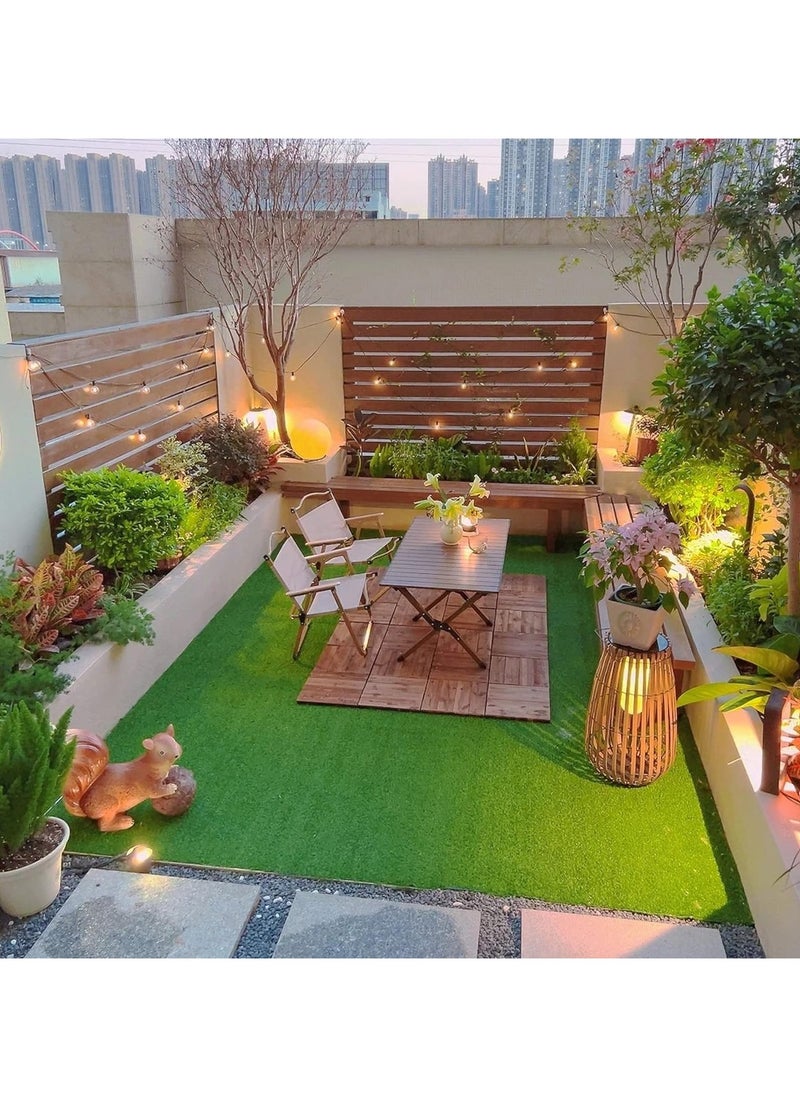 HOME TASTE Premium Green Artificial Grass Turf - 6 Sizes for Gardens, Patios, and Play Areas  - Image 3