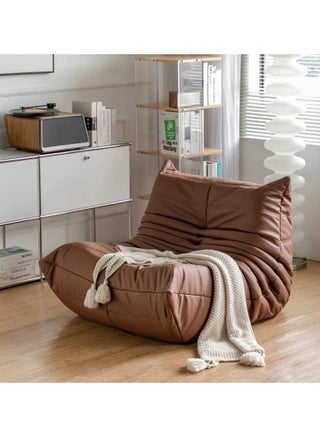 Bean Bag Chair Giant Bean Bag Sofa Memory Foam Bean Bag Chairs for Adults, Bean Bag Sofa Sack Faux Leather Bean Bag for Living Room Bedroom Dorm Office (Brown) - pzsku/Z22245CDF7F9D0E7F2049Z/45/_/1735798159/7f5a1880-59e2-4494-b182-e89e0fcc6420