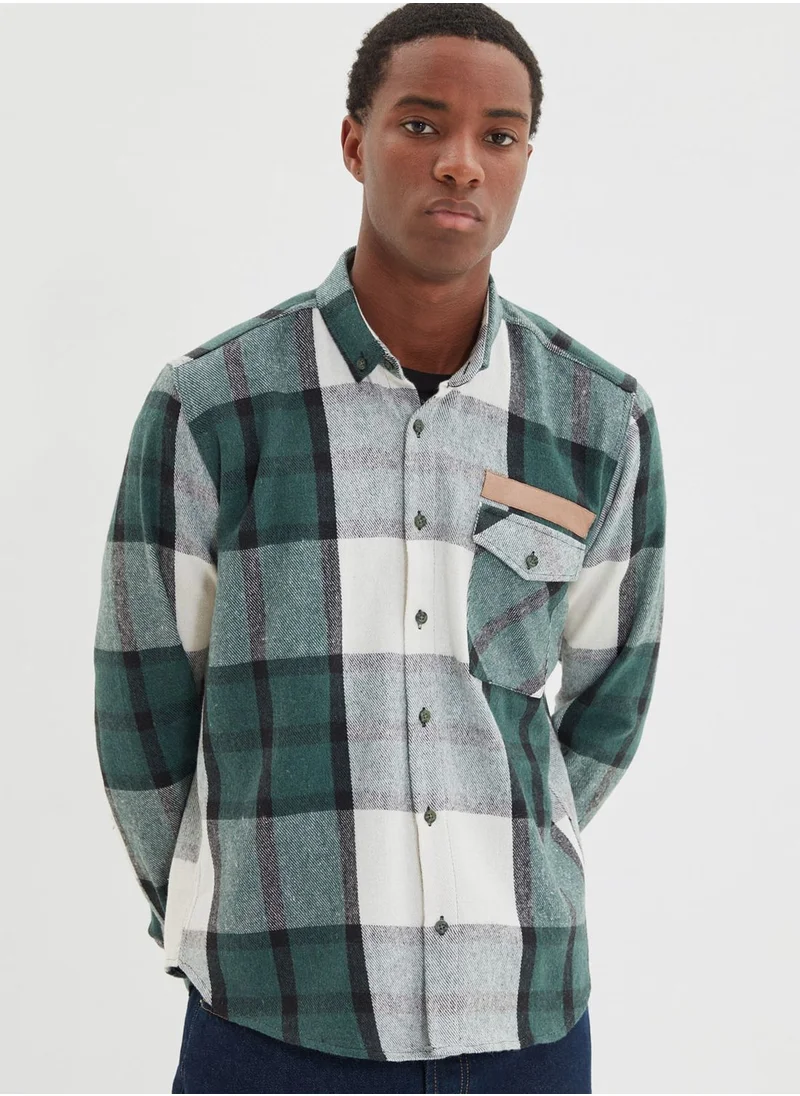 trendyol Checked Regular Fit Shirt