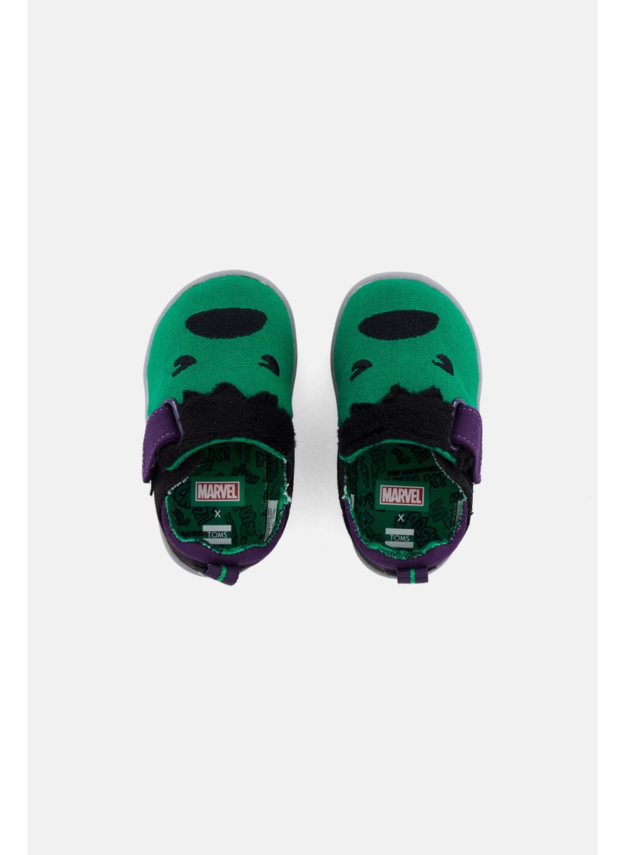 TOMS Toms x Marvel Toddlers Boy Whiley Slip On Shoes, Green  - Image 2