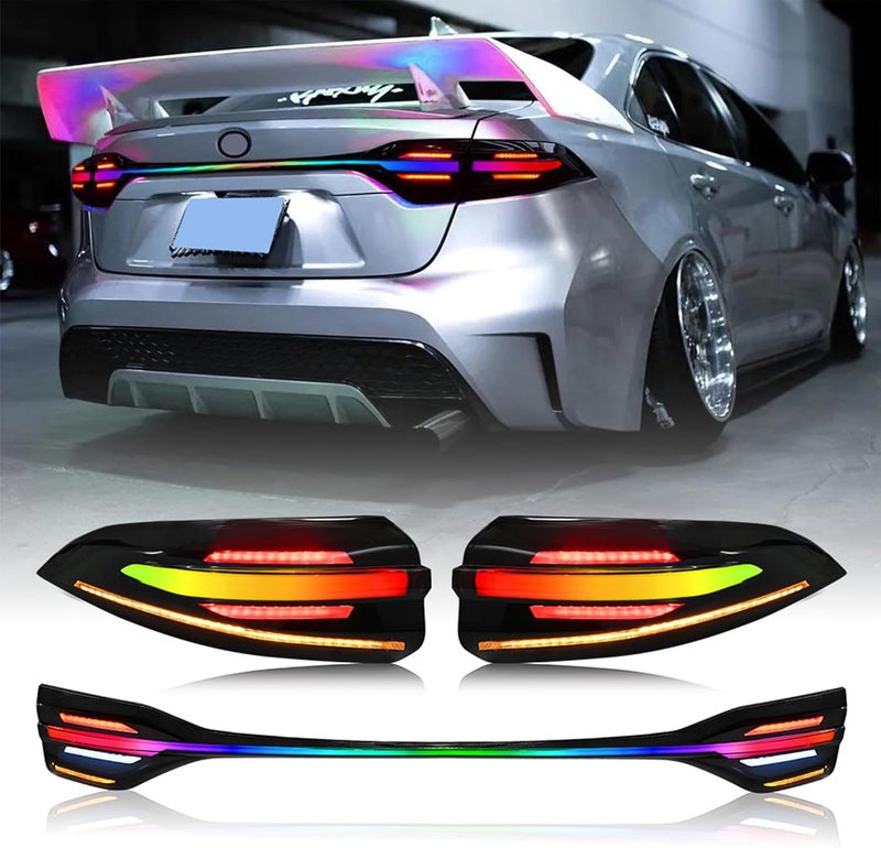 T T-ABC Mods Tail Lights for Toyota Corolla 2020-2024 (Smoke RGB) - Image 1