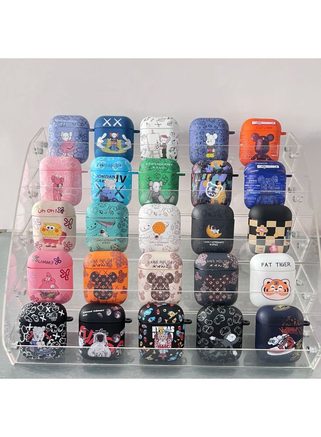 Popular Brand Bear Earphone Protective Cover Airpods3 Generation Drop-resistant Soft Shell Second Generation Tpu Water Sticker Earphone Shell Factory-Color:Bean Paste Powder (soft Shell)-Applicable Model:airpods 1/2 Generation  - Image 4