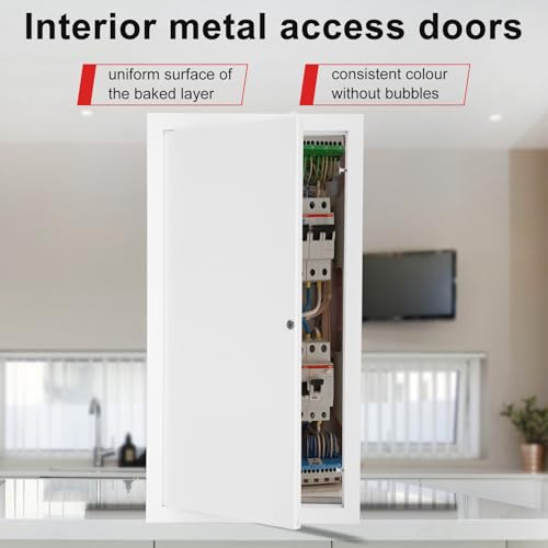 Joogto Thicken 1mm 12 x 24 Access Panel for Drywall,Attic Door, Ceiling Access Panel for Drywall,12x24 Metal Access Panels are Thickened to 1mm to Solve The Problem of Fragile Panels(Screwdriver Latch) - Image 4