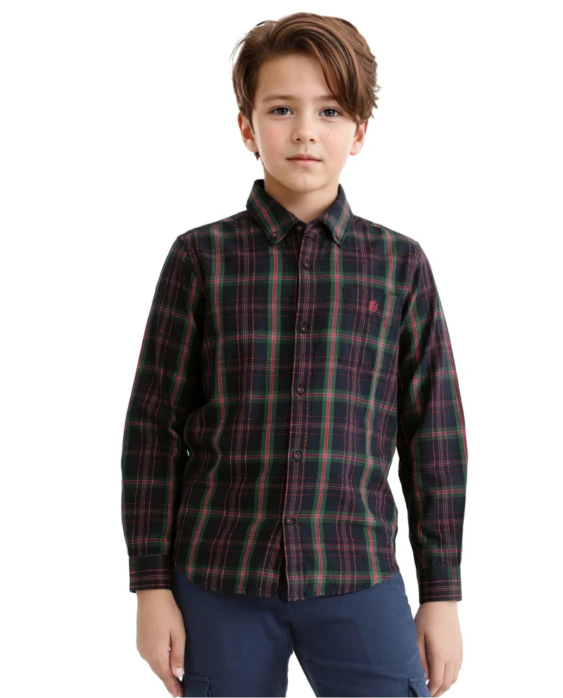 Rare Ones Rare Ones Kids Lian Black Cotton Full Sleeve Solid Shirt