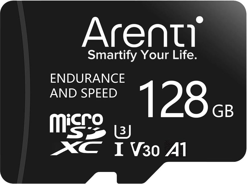 Arenti بطاقة ذاكرة ميكرو SDXC سعة 128 جيجابايت من ARENTI لكاميرات أمان Arenti AInannyB2D3O3P2Q C10 U3 V30 - Image 1