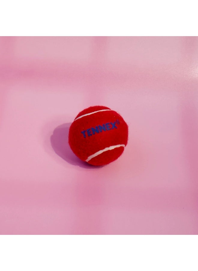 Tennex Red Hard / Heavy  weight Cricket Tennis Balls(Pack of 6) - Image 3