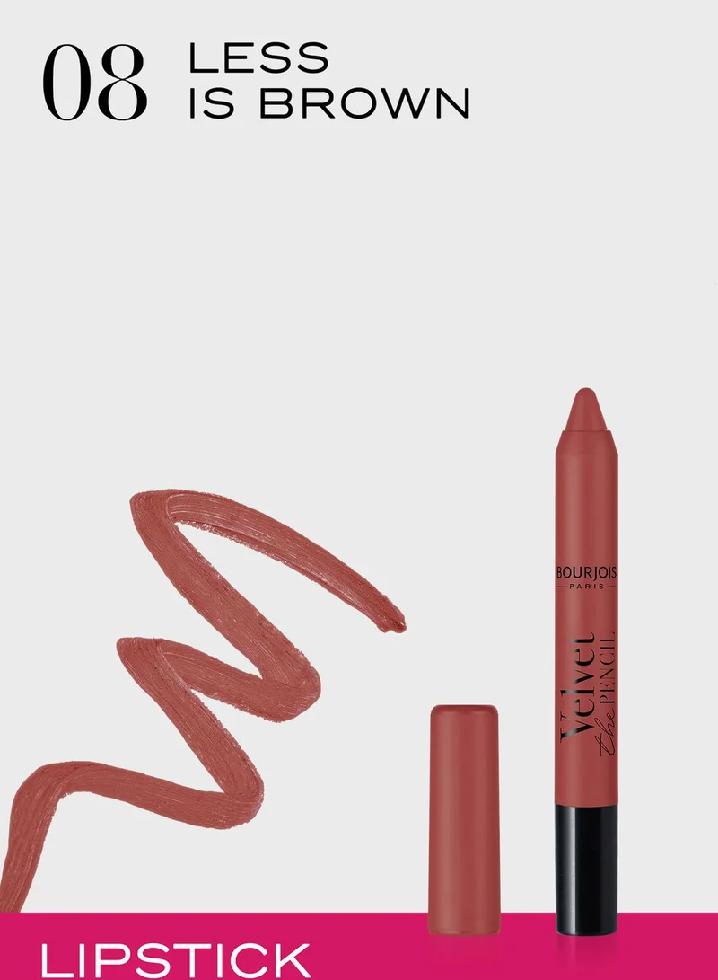 BOURJOIS PARIS La Vie En Rose Rouge Velvet Pencil - 08 - Less is Brown