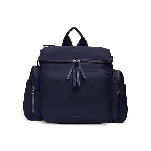 Growgether MOVA 3-in-1 Diaper Bag 40L | Multifunctional Baby Bag with Thermal Bottle Pockets, Magnetic Closures & Luggage Sleeve | Sling-to-Backpack, Waterproof, Easy Access, Lightweight- Navy - Image 1