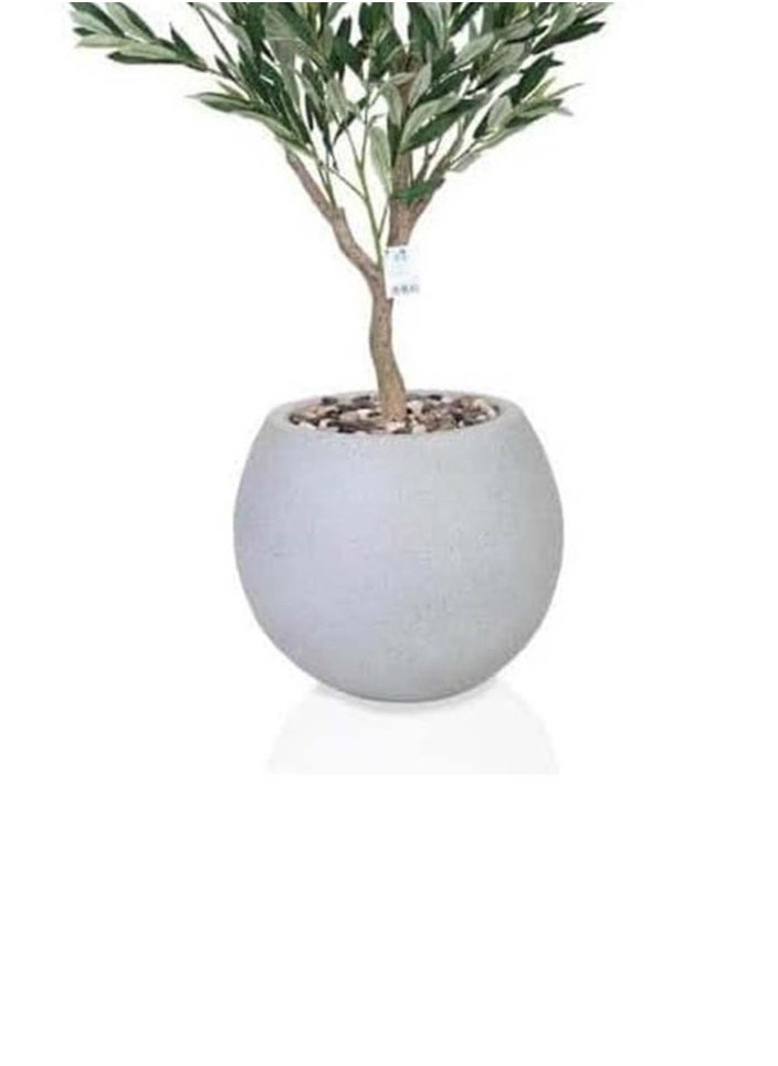 co arma - The artificial olive tree with a large fiber container, 130 cm high - Image 1