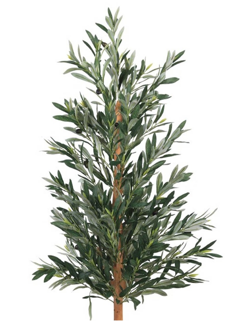 co arma - The artificial olive tree with a large fiber container, 130 cm high - Image 1
