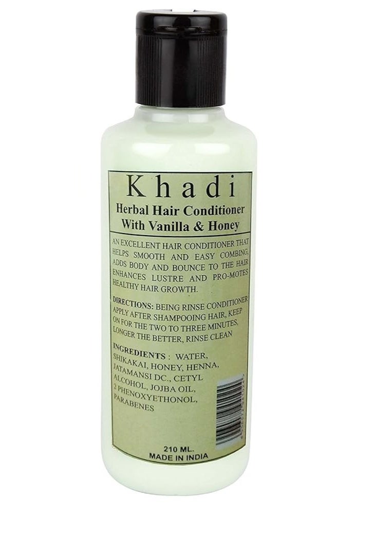 Khadi Herbal Vanilla & Honey Hair Conditioner - 840ML(4 pack ,210 ml each) - Image 2