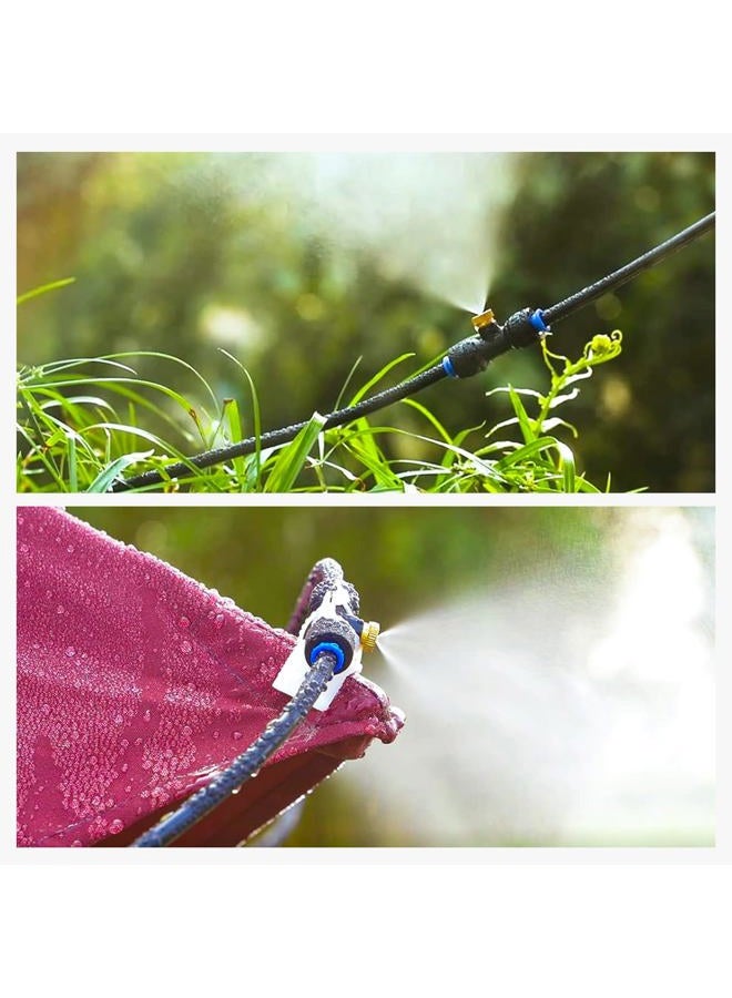 homenote Misting Cooling System 75FT (23M) Misting Line + Brass Mist Nozzles + a Brass Adapter(3/4") Outdoor Mister for Patio Garden Greenhouse Trampoline for waterpark - Image 4