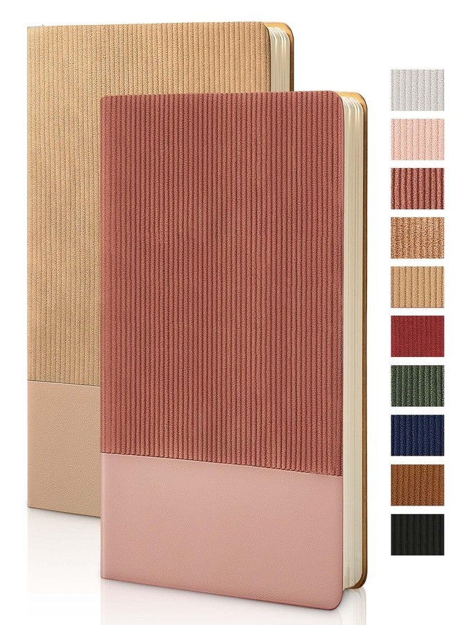 TSFPapier Journal Notebook Lined 216 Pages, A5 Leather Cover Aesthetic Journal Business Office College Diary Writing, 108 Sheets 100 GSM Thick Paper, 5.79"x8.27" - Image 1