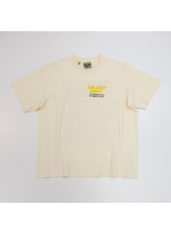 GALLERY DEPT FOG Unisex T-Shirt - High Street Vintage Style, Colorful Graphic Print, Couples Matching Short Sleeve Tee - Image 1