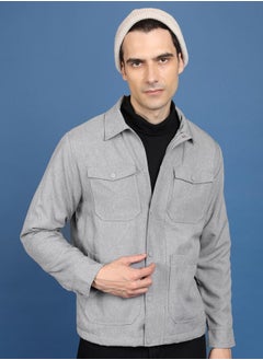 Ketch Collared Tailored Jacket with Pockets by Styli  - Image 1