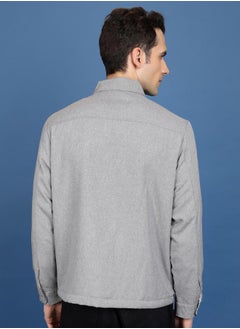 Ketch Collared Tailored Jacket with Pockets by Styli  - Image 3