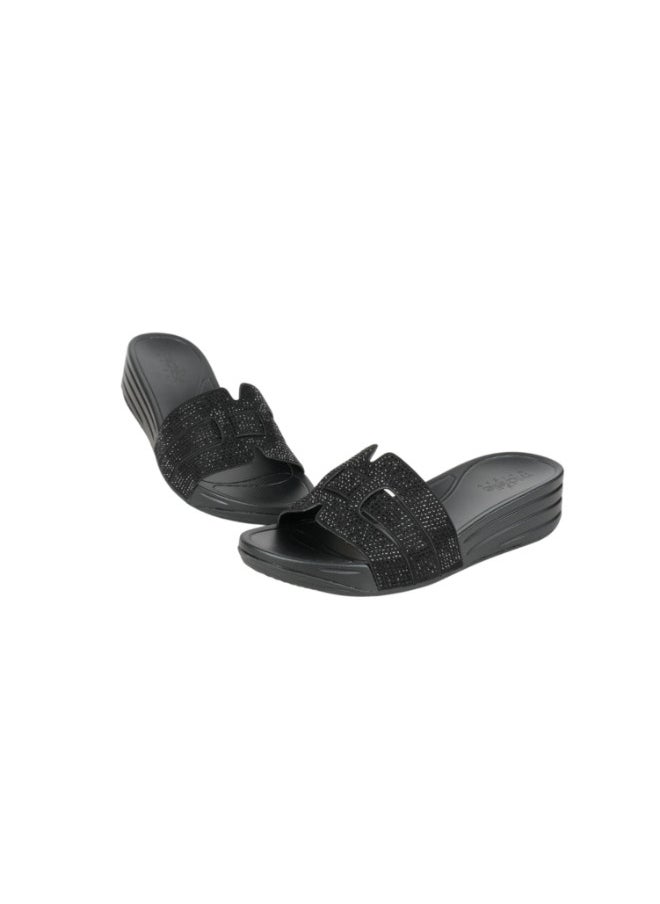 Michelle Morgan - 092-3022 Michelle Morgan Ladies Casual Sandals 414RJ901 Black - Image 1