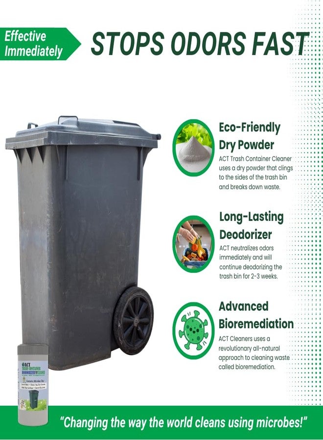 ACT Trash Deodorizer and Cleaner | Eliminates Odors Controls Garbage Sludge | for Garage and Outdoor Bins | Dry Powder Eco-Friendly - Image 3
