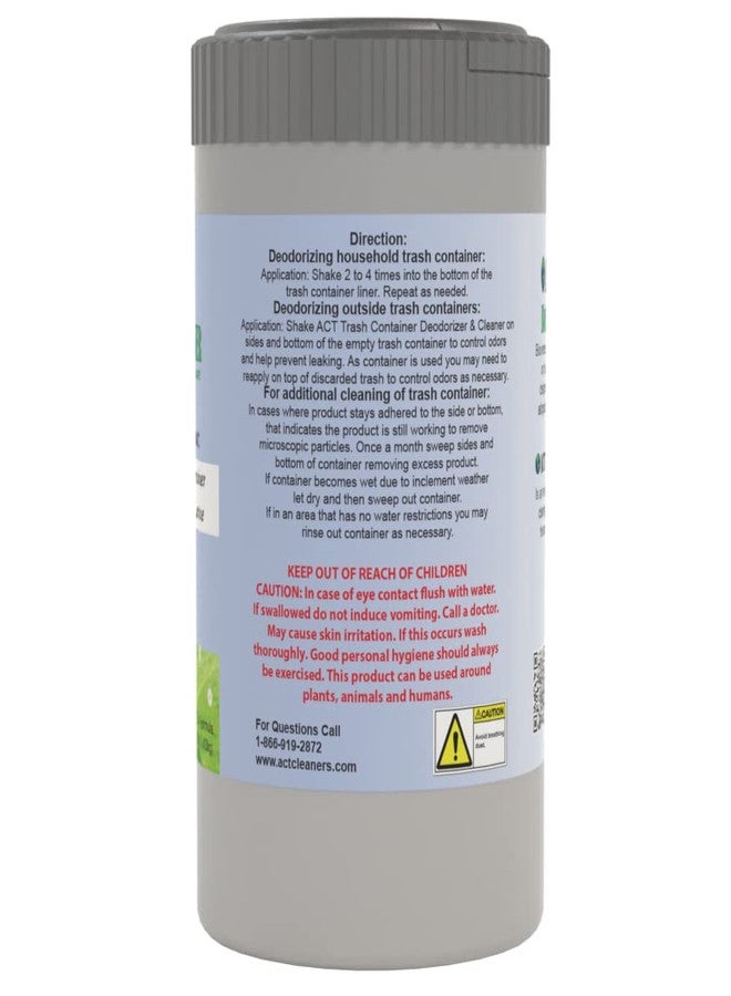 ACT Trash Deodorizer and Cleaner | Eliminates Odors Controls Garbage Sludge | for Garage and Outdoor Bins | Dry Powder Eco-Friendly - Image 2