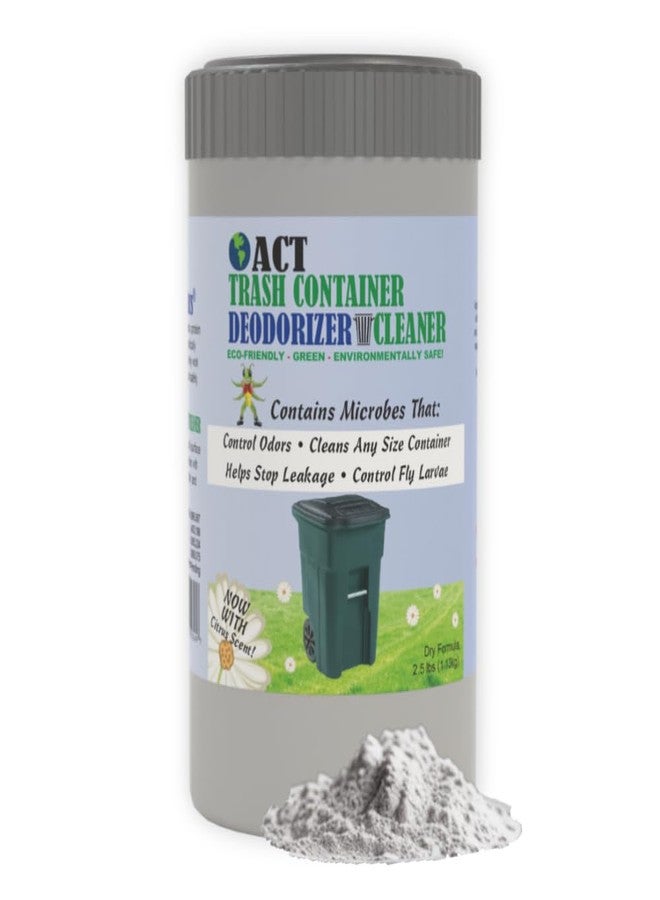 ACT Trash Deodorizer and Cleaner | Eliminates Odors Controls Garbage Sludge | for Garage and Outdoor Bins | Dry Powder Eco-Friendly - Image 1