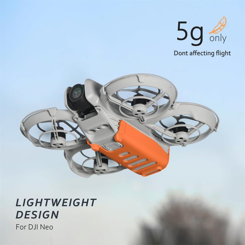 Landing Gear for DJI Neo Accessories, 2-in-1 Drone Battery Protection & Landing Gear, Enhanced Stability for DJI Neo, Orange - Image 2