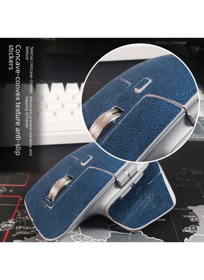 Anti-slip Frosted Mouse Stickers For Logitech Mxmaster3 Master3 Simple Leather Texture Printing Film Computer Accessories-Color:Arch Bridge Pattern-Black