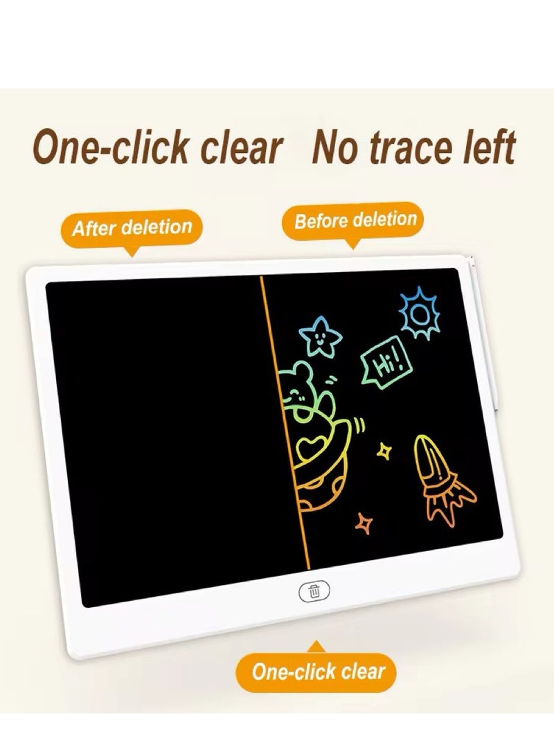 Portable LCD Creative Writing Tablet Pads for Kids, 16 Inch Reusable Electronic Drawing Board with Pen, Colorful Toddler Educational Learning Kids Doodle Pad Gift for Boys and Girls For School Home - Image 4