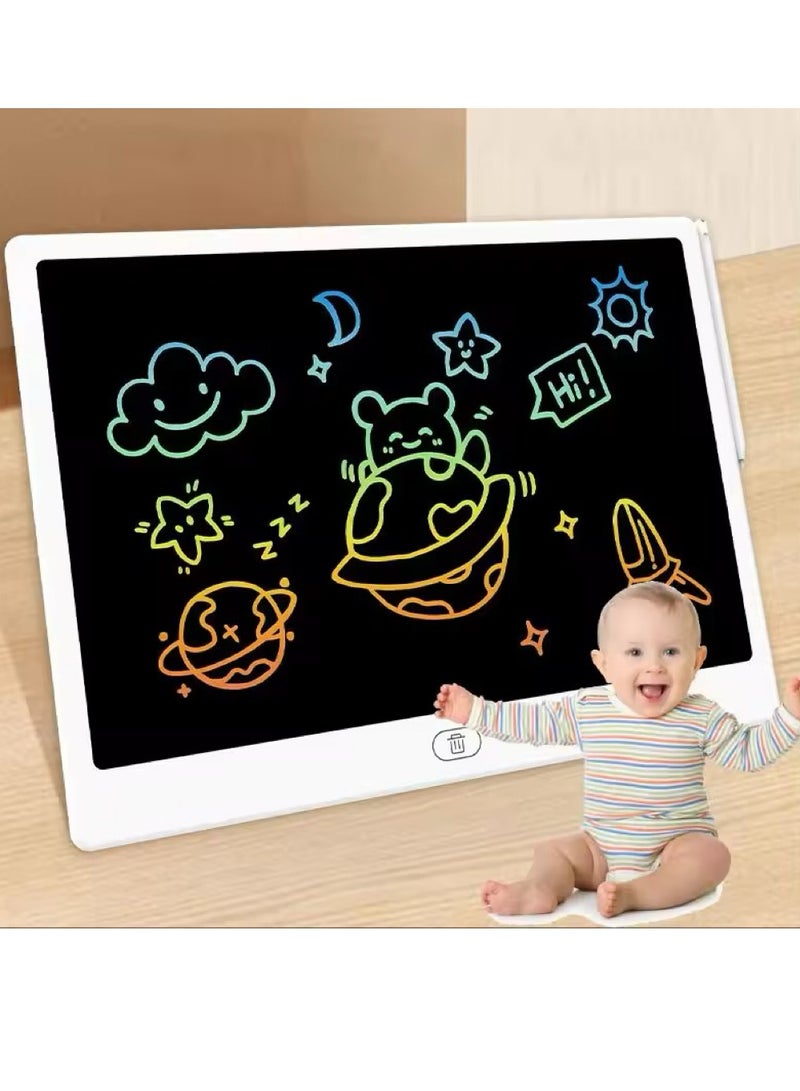 Portable LCD Creative Writing Tablet Pads for Kids, 16 Inch Reusable Electronic Drawing Board with Pen, Colorful Toddler Educational Learning Kids Doodle Pad Gift for Boys and Girls For School Home - Image 3