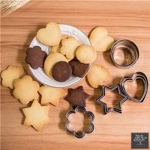 Sulfar Combo of Stainless Steel Cookie Cutter, Silicone Spatula & Pastry Brush, Hand Wire Whisk - Image 5