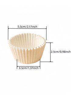 Generic 100 Pcs Baking Cup Set White 1.37inch  - Image 2
