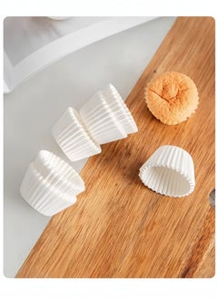 Generic 100 Pcs Baking Cup Set White 1.37inch  - Image 4