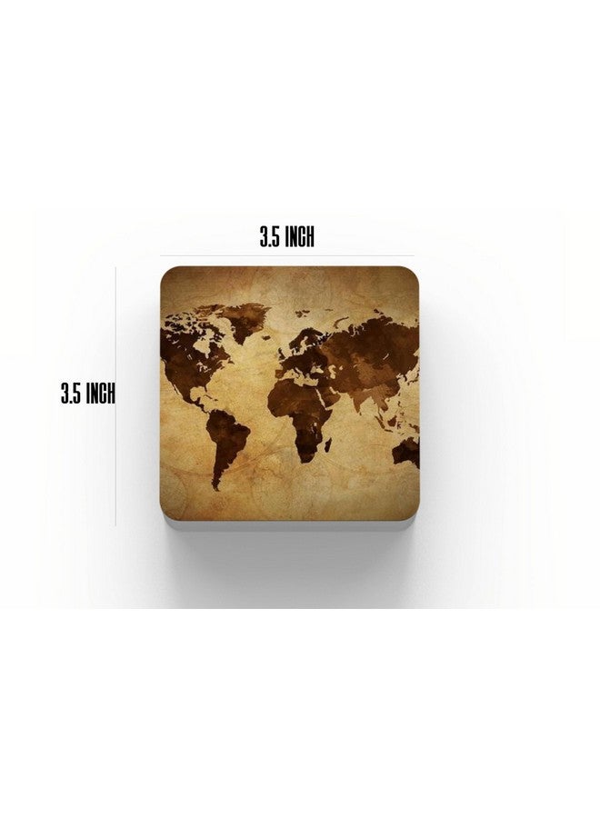 OUTFITQUE Set of Mix Funny Designs, MDF Wood Material Coasters for Home and Kitchen, Office Table, Dining Table, Home Decor (CO-395) - Image 2