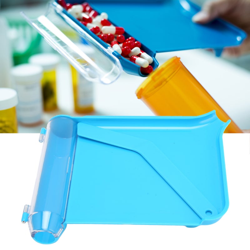 Hand Pharmacy Counter with Small Spatula Plastic Tablets Dispensing Tray for Household Hospital Use - Image 1