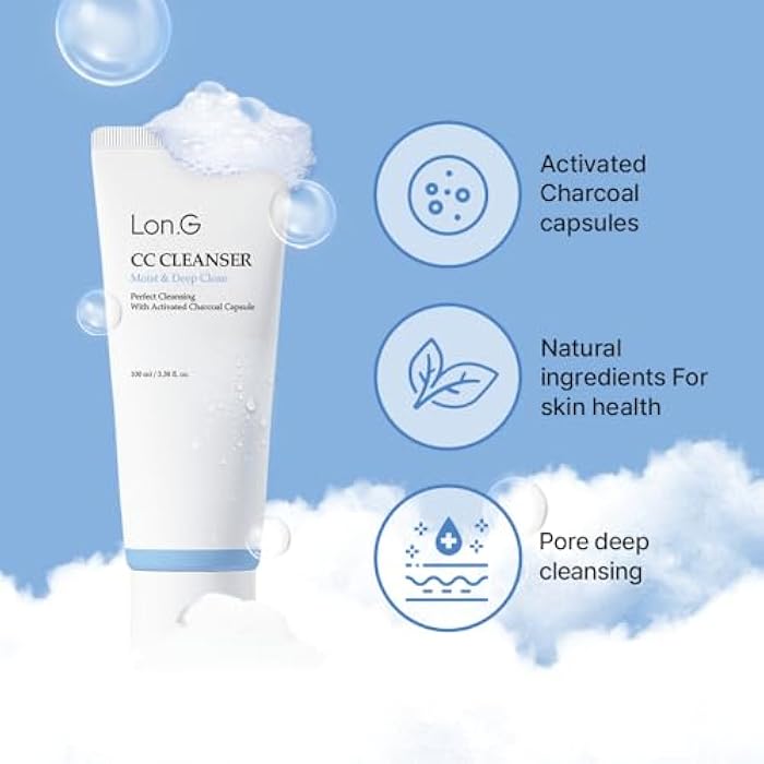 Long CC Cleanser, Charcoal Deep pore cleansing, acne-prone and oily skin, BHA, makeup removal, Sebum control, salicylic acid, double cleansing, Korean Skincare, 100ml / 3.38 Fl oz - Image 2