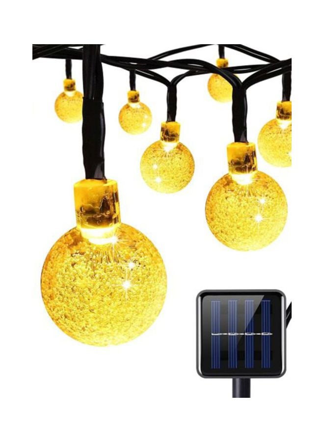 30 LED Festival Solar String Light Yellow/Black 8x19cm - Image 1