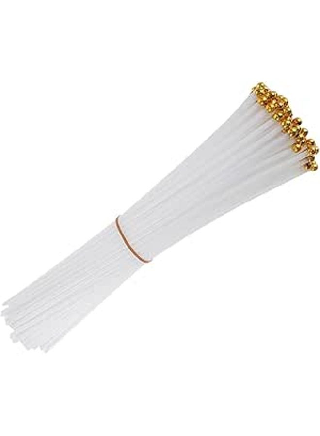 120 Pcs Multi Use Plastic Flag Poles Sturdy Lightweight Sticks For Party Sports Events - Image 1