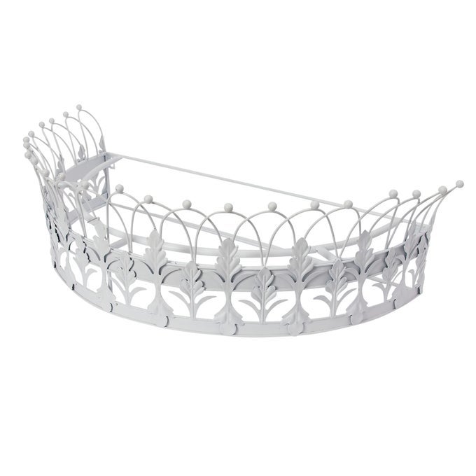 DECORATIVE METAL CURTAIN OR CANOPY CROWN