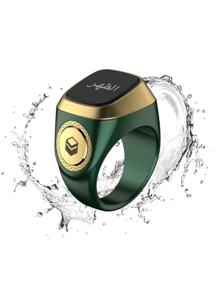 iQIBLA Smart Tasbih Plastic Zikr Lite Ring Green 22MM - Image 2
